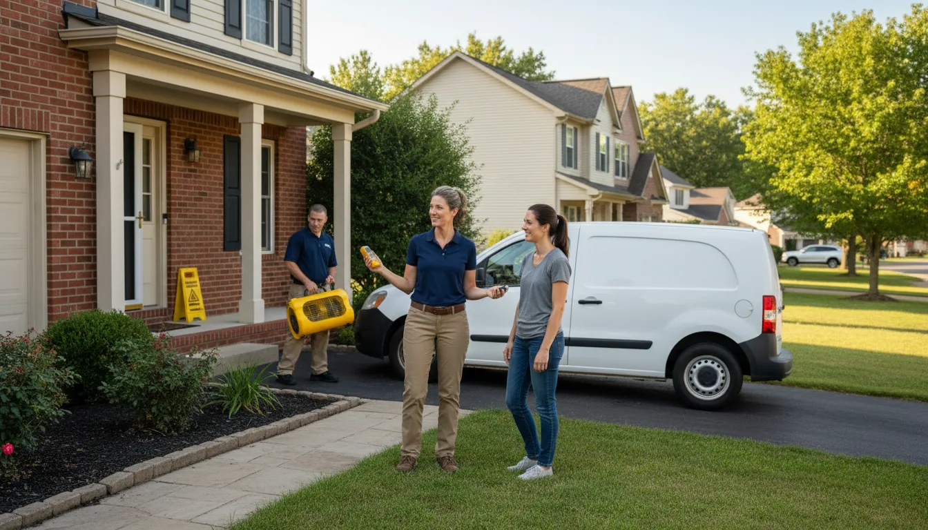 Residential water damage restoration in Dumas, MS